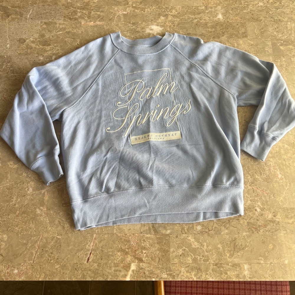 Abercrombie & Fitch Soft AF Collection Crew Neck Sweatshirt Periwinkle Medium